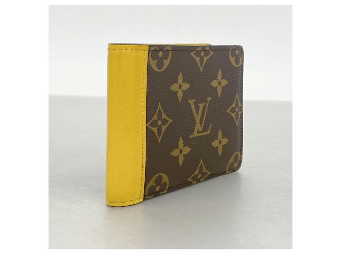 Louis Vuitton Monogram Macassar Portefeuille Multiple Wallet Castaño - vista 2
