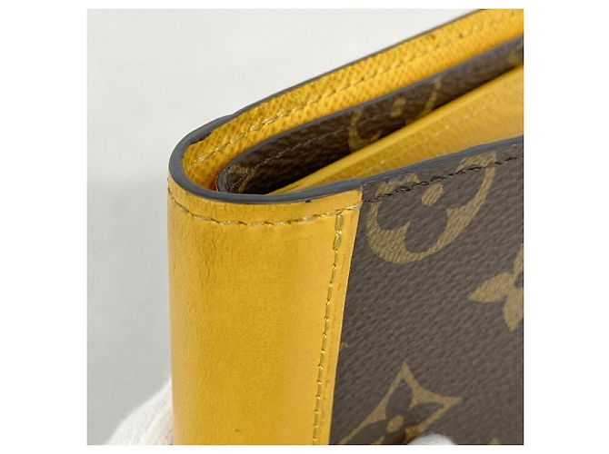 Louis Vuitton Monogram Macassar Portefeuille Multiple Wallet Castaño - vista 5