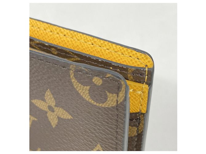 Louis Vuitton Monogram Macassar Portefeuille Multiple Wallet Castaño - vista 6
