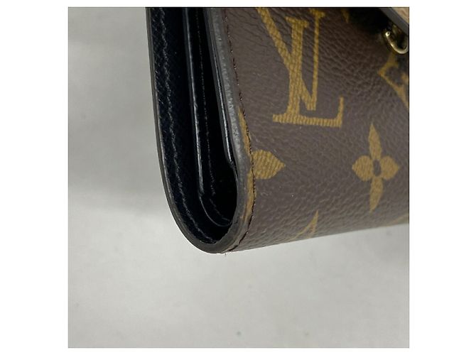 Portafoglio Tri-fold Louis Vuitton Monogram Reverse Portefeuille Victorine Marrone - vista 6