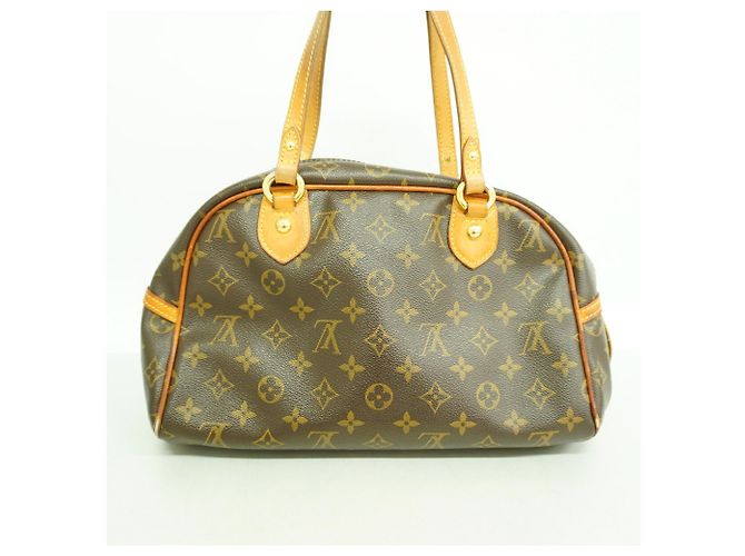 Bolsa de Ombro Louis Vuitton Monogram Montorgueil PM Marrom - vista 11