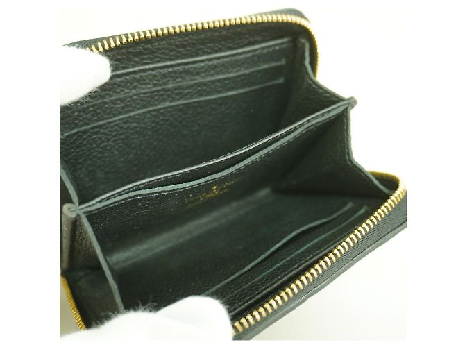 Louis Vuitton Monogram Empreinte Zippy Coin Purse Nero - vista 3