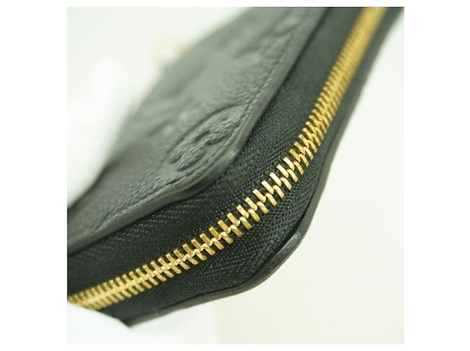 Louis Vuitton Monogram Empreinte Zippy Coin Purse Nero - vista 7