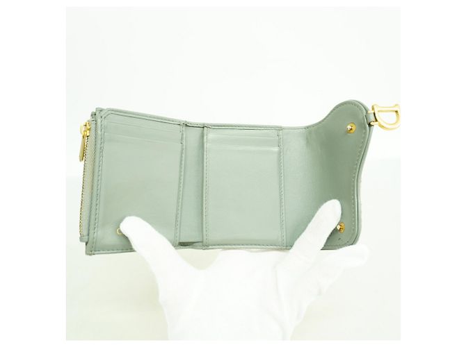 Cartera Tri-Fold Christian Dior Castaño Beige - vista 3