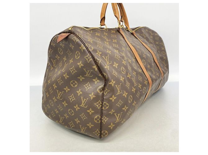 Keepall Bolsa Boston Louis Vuitton Marrom - vista 2