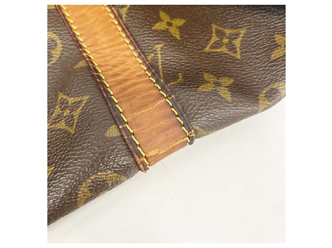Keepall Bolsa Boston Louis Vuitton Marrom - vista 8