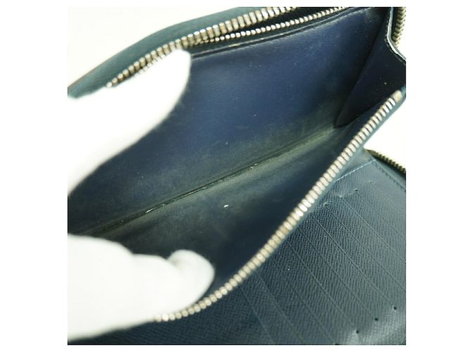 Carteira Zippy Louis Vuitton Taiga Azul - vista 8