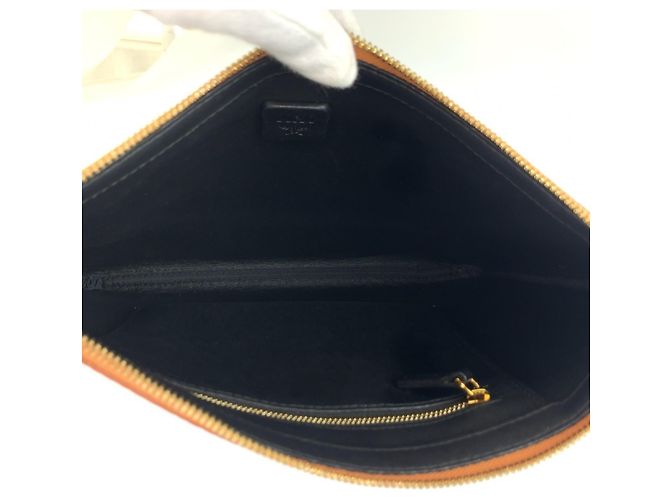 Pochette MCM Visetos en cuir marron - vue 6