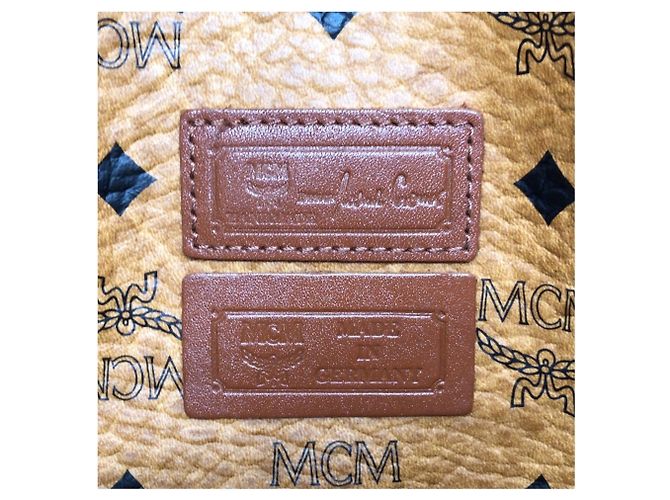 MCM Vintage Visetos Brown Camel Shoulder Bag - view 4
