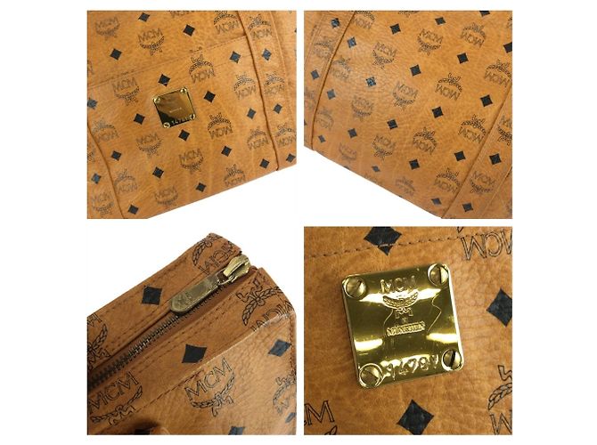 MCM Vintage Visetos Brown Camel Shoulder Bag - view 6