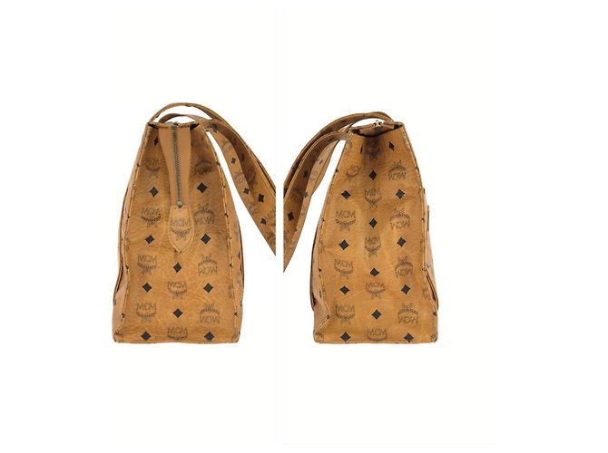 MCM Vintage Visetos Brown Camel Shoulder Bag - view 8
