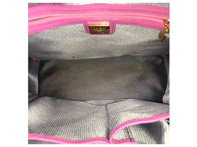 Zaino MCM Visetos Stark in pelle rosa - vista 9