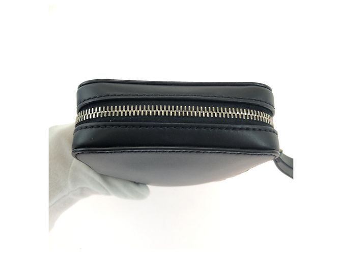 Borsa a tracolla in pelle Valentino VLTN Logo bianca e nera Nero Bianco - vista 5