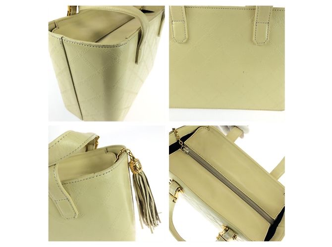 Versace Vintage Sunburst Handtasche mit Quasten Gelb - Ansicht 6