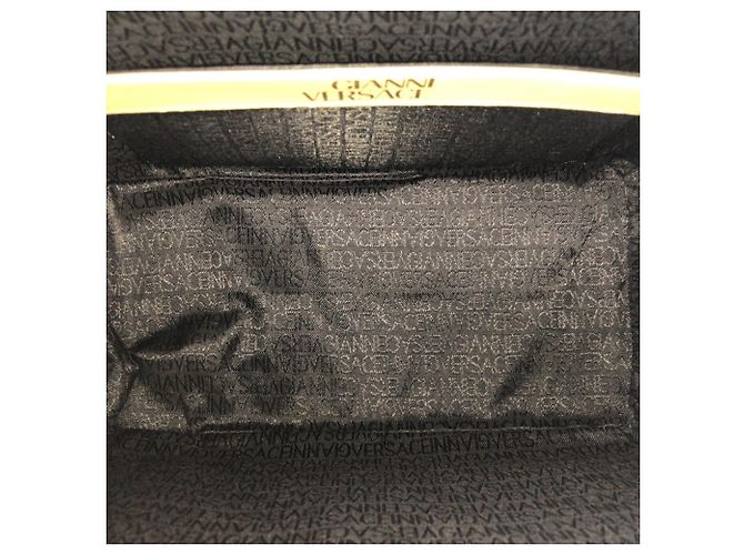 Versace Vintage Sunburst Handtasche mit Quasten Gelb - Ansicht 9