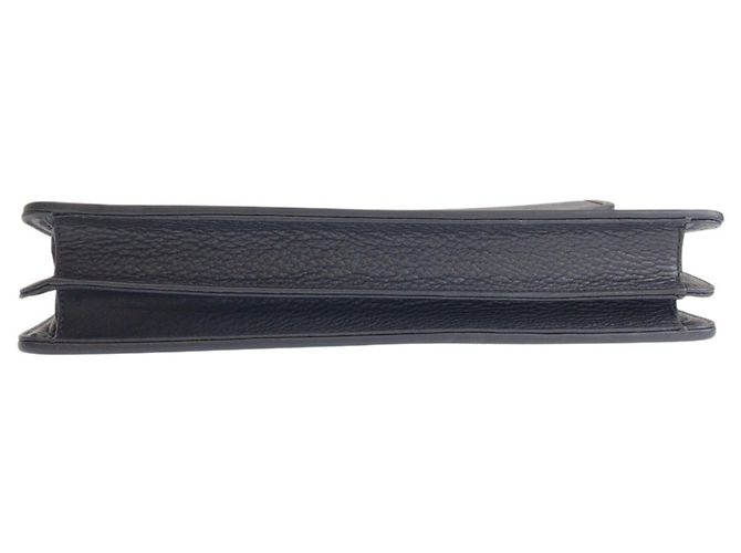 Pochette Versace Vintage Sunburst en cuir noir - vue 10