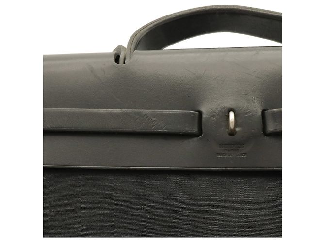 Hermès Hermes Herbag MM Schultertasche Schwarz - Ansicht 5