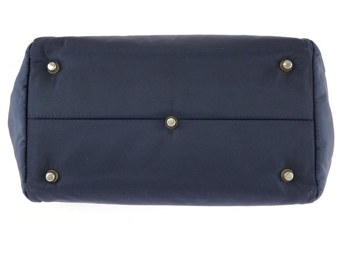 Versace Vintage Medusa Navy Schultertasche Marineblau - Ansicht 10
