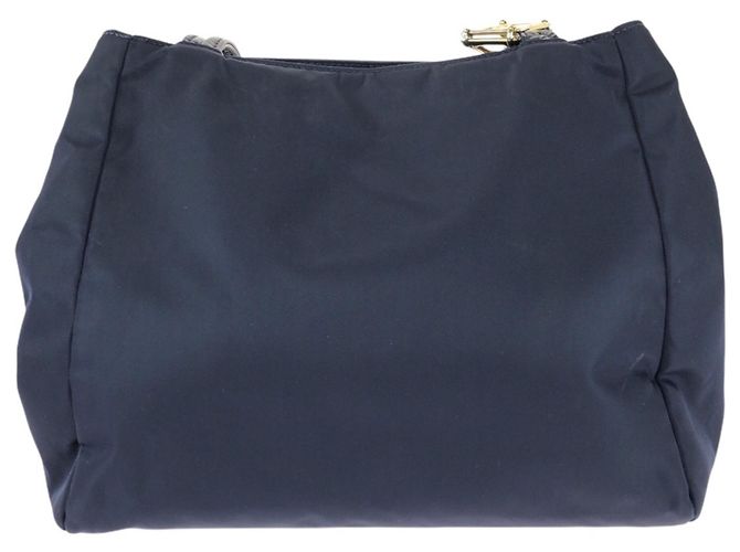 Versace Vintage Medusa Navy Schultertasche Marineblau - Ansicht 2