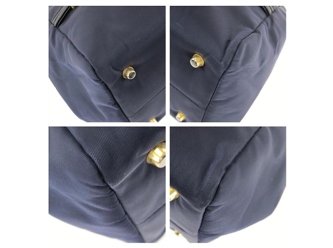 Versace Vintage Medusa Navy Schultertasche Marineblau - Ansicht 3