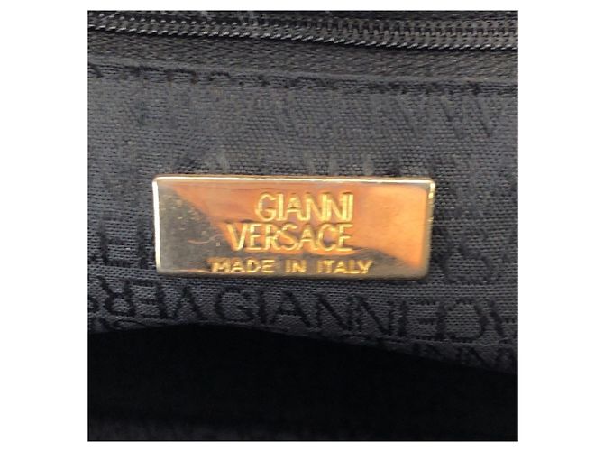 Versace Vintage Medusa Navy Schultertasche Marineblau - Ansicht 4