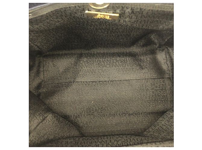 Versace Vintage Medusa Navy Schultertasche Marineblau - Ansicht 9