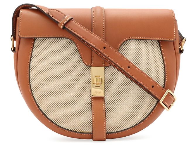 Céline Celine Besace 16 Seize Shoulder Bag Beige Camello - vista 2