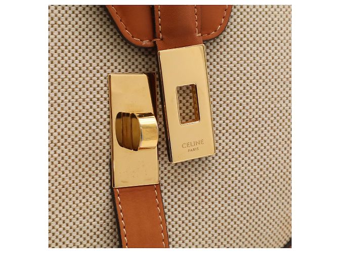 Céline Celine Besace 16 Seize Shoulder Bag Beige Camello - vista 7