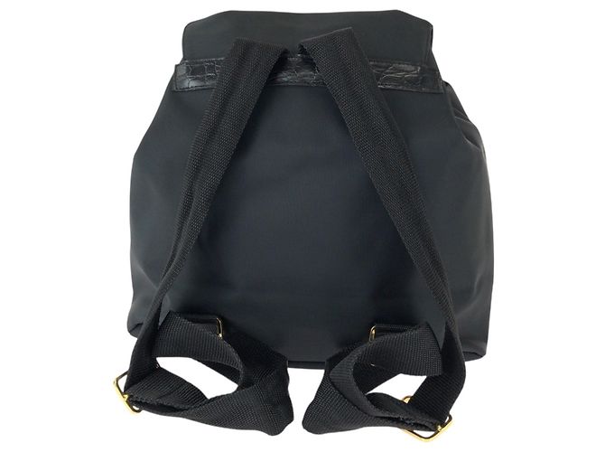 Zaino Versace Vintage Medusa in nylon nero - vista 2