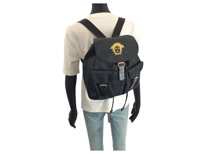Zaino Versace Vintage Medusa Nero - vista 6