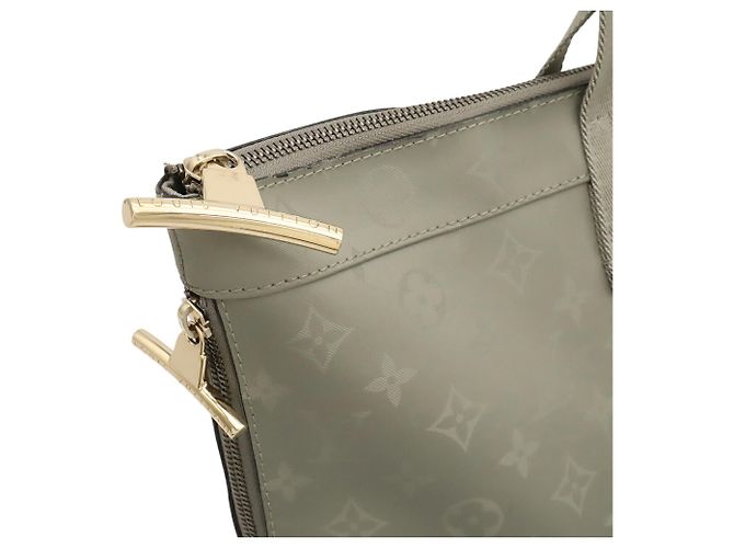 Borsa Tote con Zip Louis Vuitton Monogram Titanium Marrone Metallico - vista 6