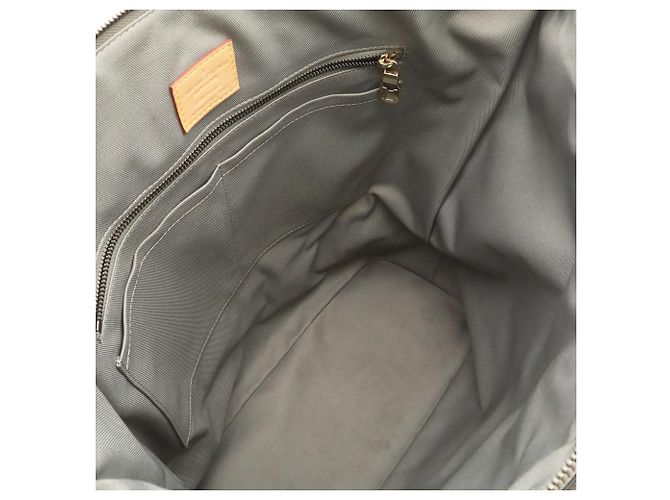 Borsa Tote con Zip Louis Vuitton Monogram Titanium Marrone Metallico - vista 7