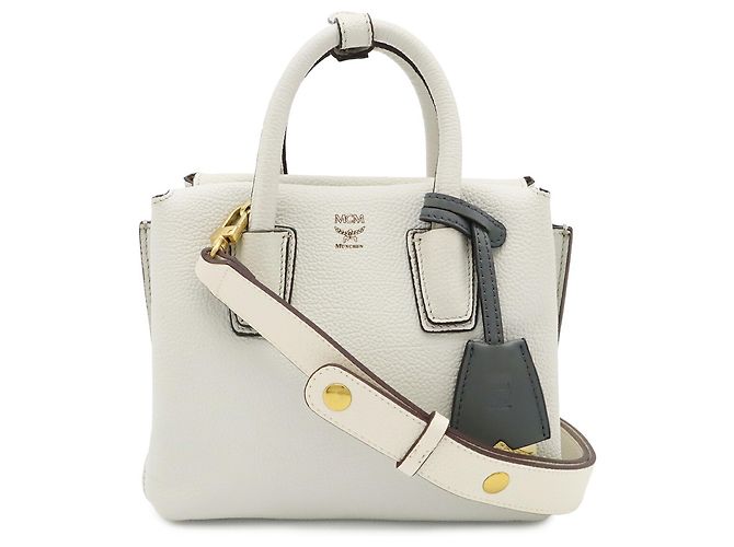 MCM Milla Handtasche Schultertasche Roh Aus weiß - Ansicht 2