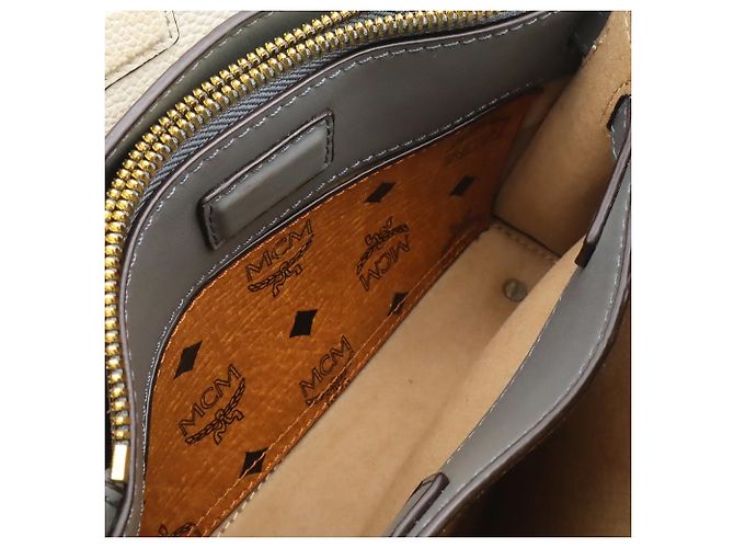 MCM Milla Handtasche Schultertasche Roh Aus weiß - Ansicht 8