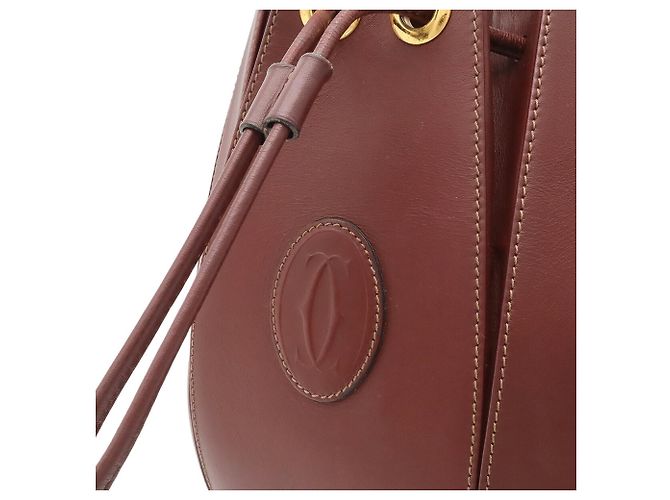 Cartier Must de Line Schultertasche Bordeaux - Ansicht 10