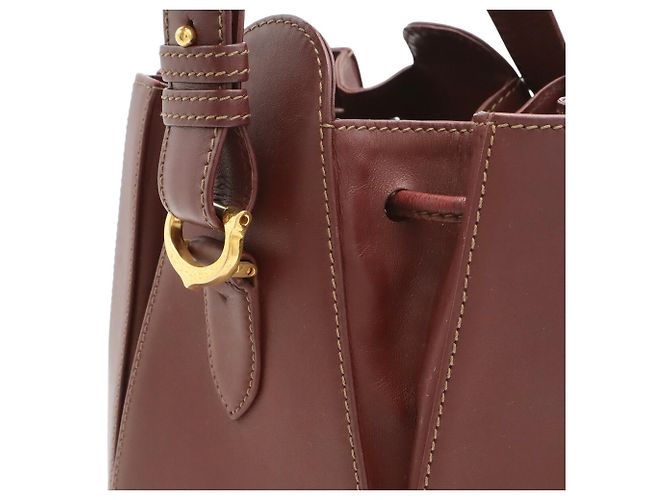 Cartier Must de Line Schultertasche Bordeaux - Ansicht 5