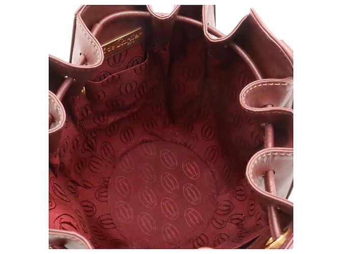 Cartier Must de Line Schultertasche Bordeaux - Ansicht 7