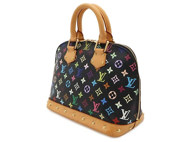 Bolsa Louis Vuitton Monogram Multicolor Alma Preto - vista 3