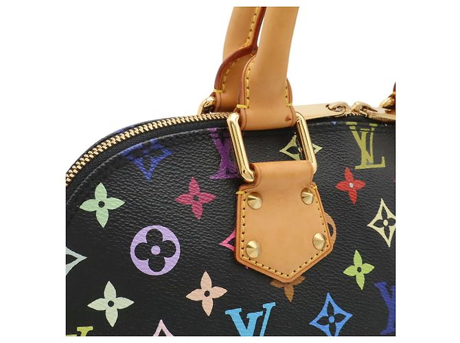 Bolsa Louis Vuitton Monogram Multicolor Alma Preto - vista 8