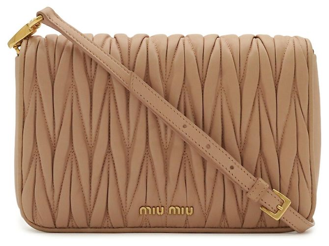 Borsa a spalla Pochette Miu Miu Matelassé rimboccata Rosa - vista 2