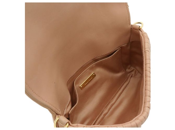 Borsa a spalla Pochette Miu Miu Matelassé rimboccata Rosa - vista 6