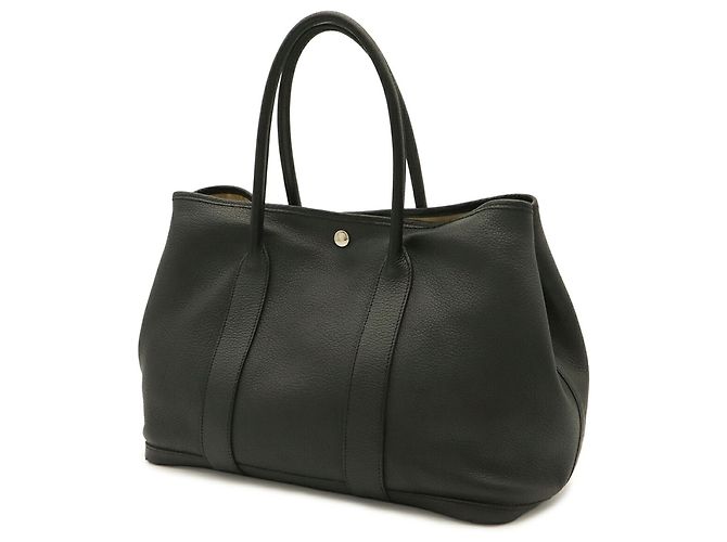 Hermès Saco Tote Hermes Garden PM Preto - vista 3