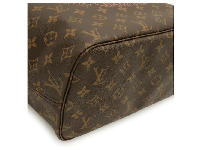 Louis Vuitton Monogram Ikat Flower Neverfull MM Tote Bag Pink - Ansicht 4