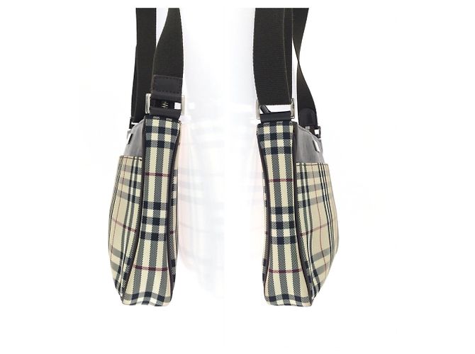 Burberry Schultertasche mit Check-Muster Beige Dunkelbraun - Ansicht 8
