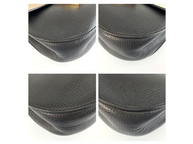 Bolsa de Ombro Chloé Drew em Couro com Corrente Preto Bege - vista 4