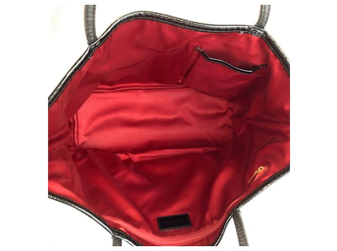 Sac cabas Dolce & Gabbana en cuir verni imprimé léopard - vue 9