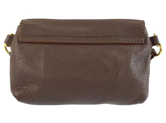 Borsa a tracolla Chloé Marcie in pelle marrone - vista 2