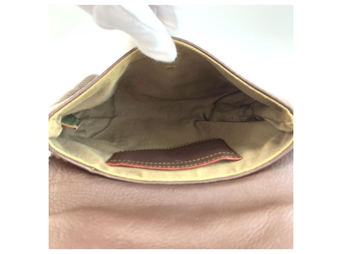Borsa a tracolla Chloé Marcie in pelle marrone - vista 8