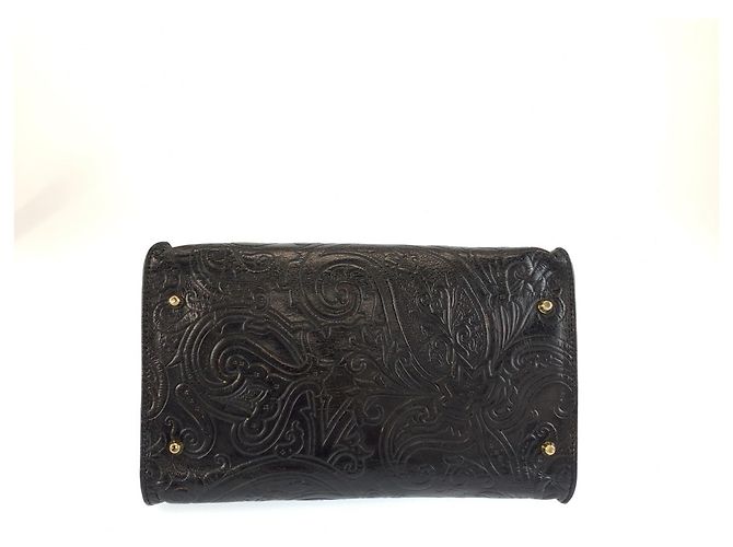 Bolsa ETRO em couro preto - vista 10