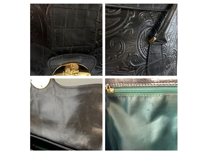 Bolsa ETRO em couro preto - vista 5
